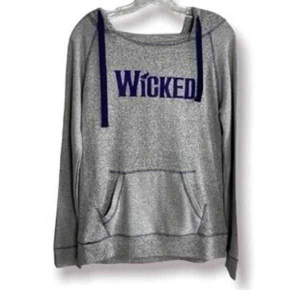 Wicked Women's Gray and Purple Hoodie - Picture 2 of 2